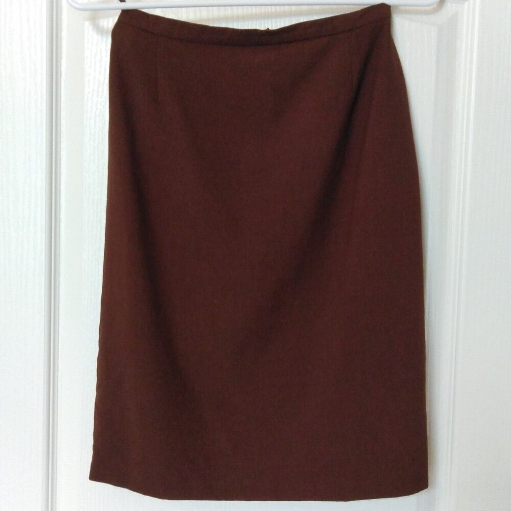 GIORGIO ARMANI Black Label Silk Brown Skirt XS S IT44